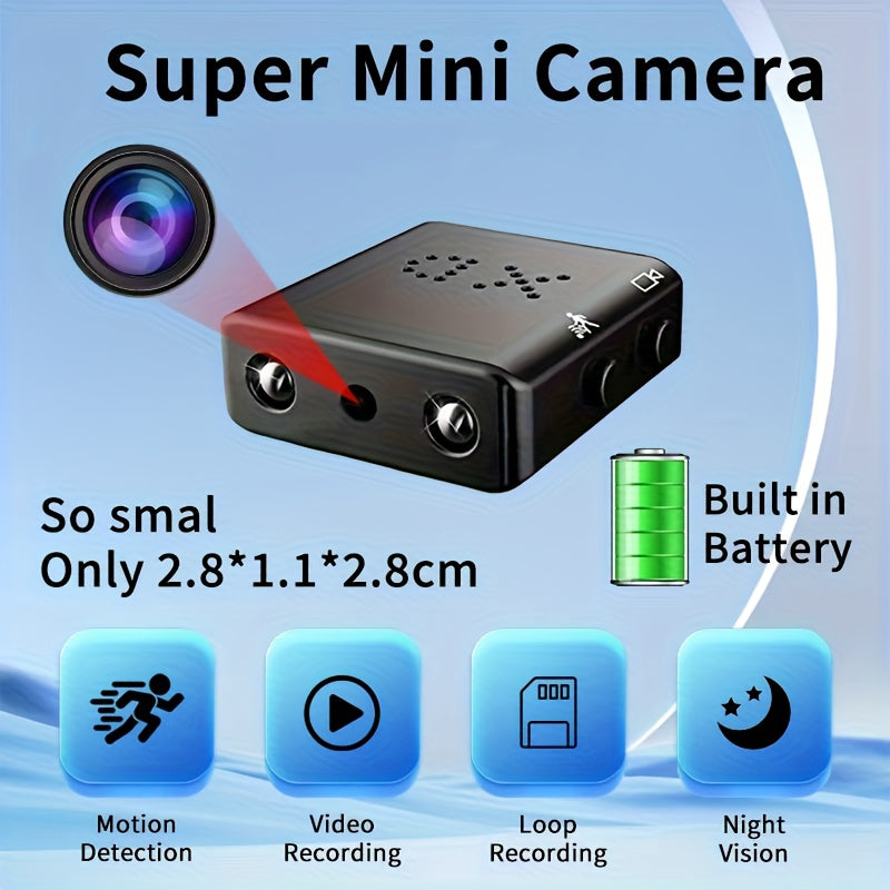 SafeSightRSA Mini HD Security Camera – Portable Battery-Powered Motion Detection Camera with Night Vision